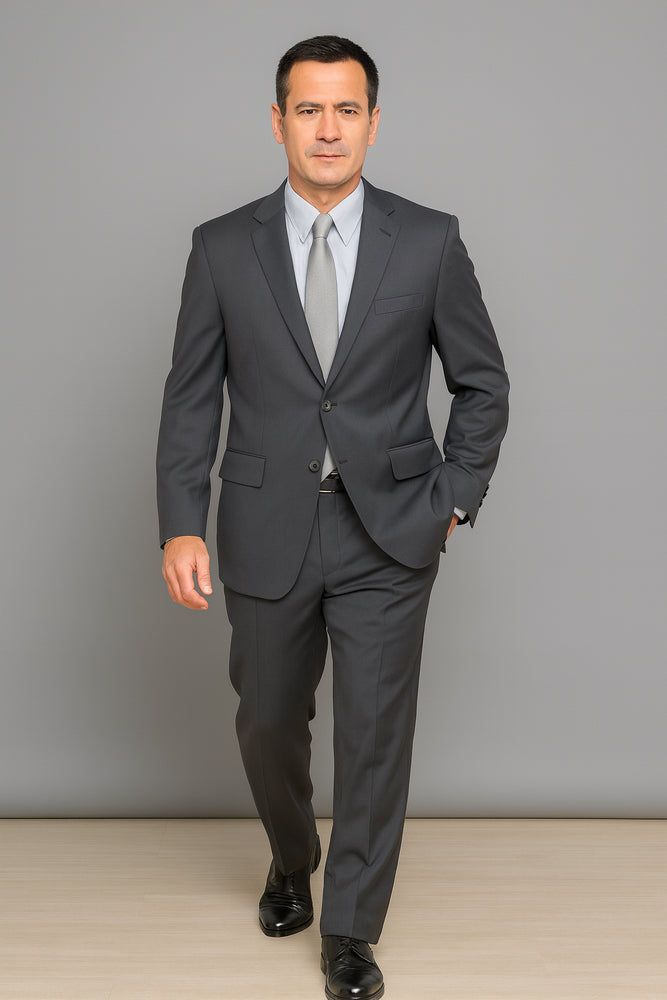 Authentic Statement Brand Black 2-Button Suit