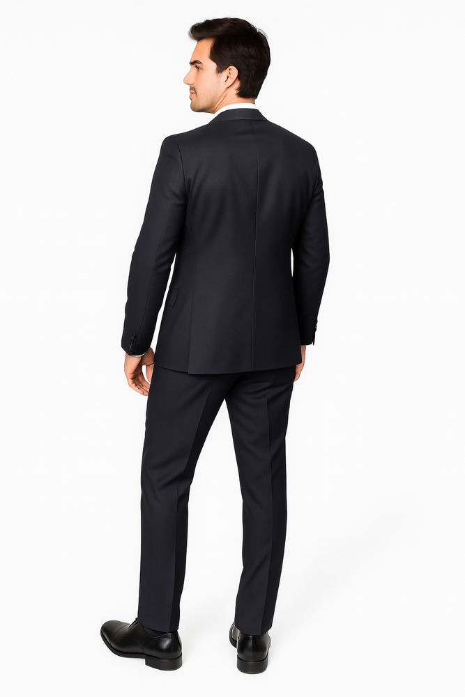 Authentic Statement Brand Men's Black Vested Suit - High End Suits - High Quality Suits