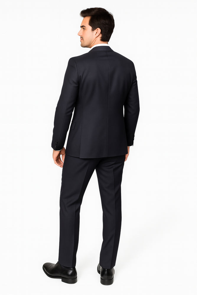 Authentic Statement Brand Men's Black Vested Suit - High End Suits - High Quality Suits