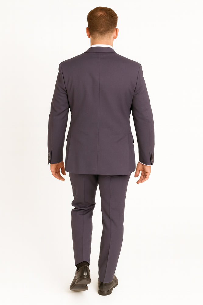 Authentic Statement Brand Men's Charcoal Gray Slim-fit 2-button Suit - High End Suits - High Quality Suits