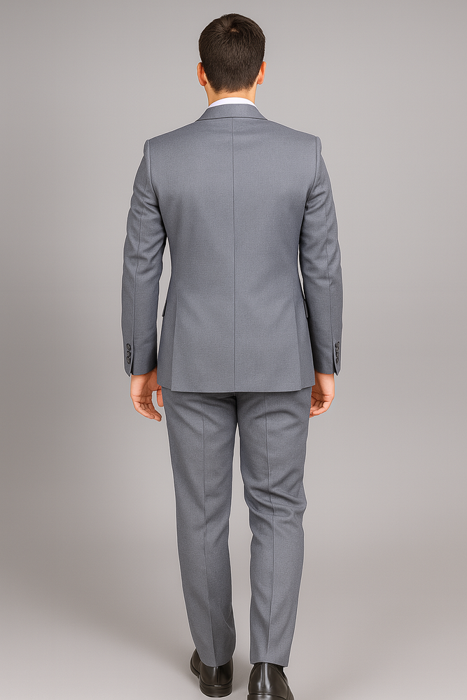 Authentic Statement Brand Men's Charcoal Grey 2-button Classic Suit - High End Suits - High Quality Suits
