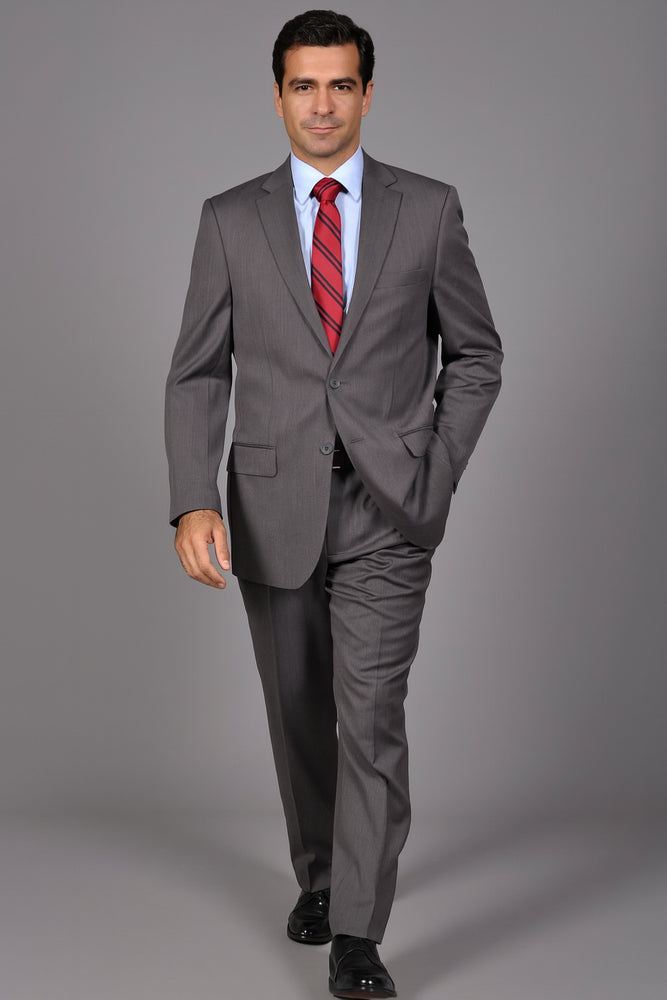 Authentic Statement Brand Men's Grey 2-button Suit - High End Suits - High Quality Suits