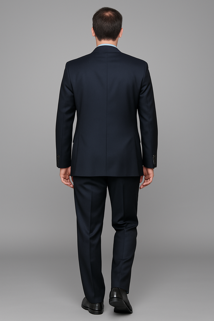 Authentic Statement Brand Men's patterned Black 2-button Suit - High End Suits - High Quality Suits