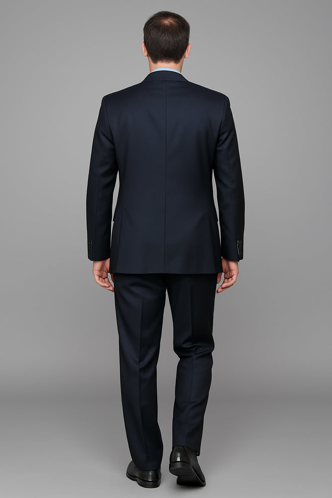 Authentic Statement Brand Men's patterned Black 2-button Suit - High End Suits - High Quality Suits