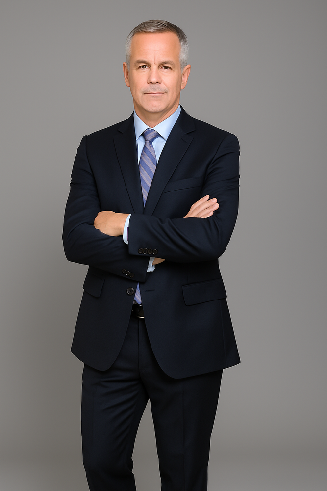 Authentic Statement Brand Men's patterned Black 2-button Suit - High End Suits - High Quality Suits