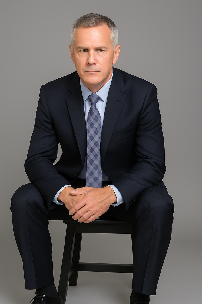 Authentic Statement Brand Men's patterned Black 2-button Suit - High End Suits - High Quality Suits