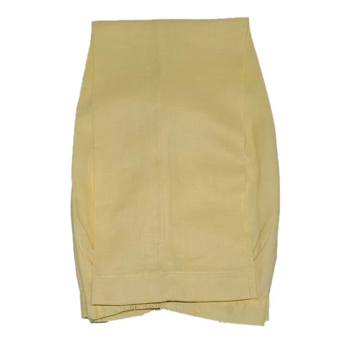 Mens Yellow Linen Shirt and Pants Casual Outfit Set