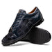 Marco Di Milano Bari Navy Lizard Patchwork Sneakers