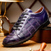 Marco_Di_Milano Bari Purple Luxury Leather Shoe