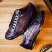 Marco_Di_Milano Bari Purple Luxury Leather Shoe