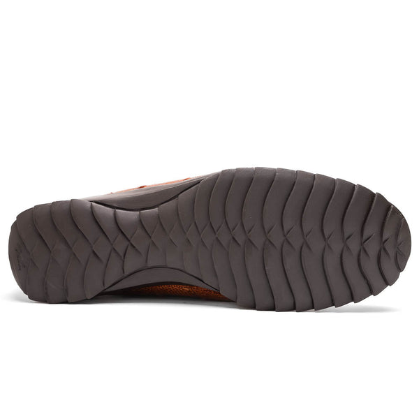 Marco Di Milano Bari Cognac Lizard Patchwork Sneakers