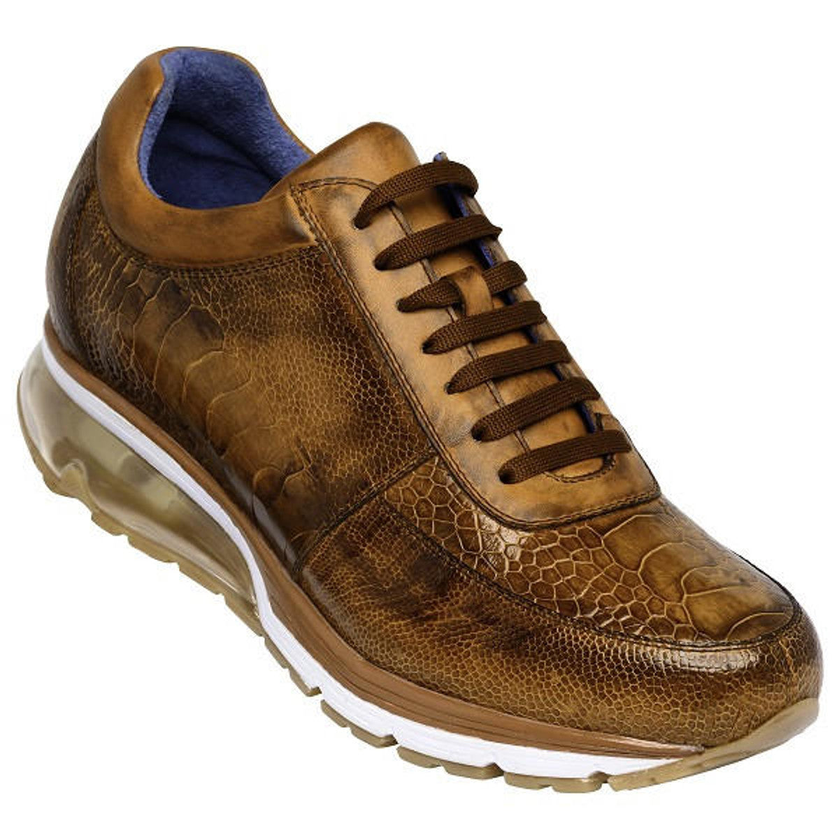 Belvedere - Spada 114008 , Genuine Ostrich Shoe - Brandy (IN STORE)