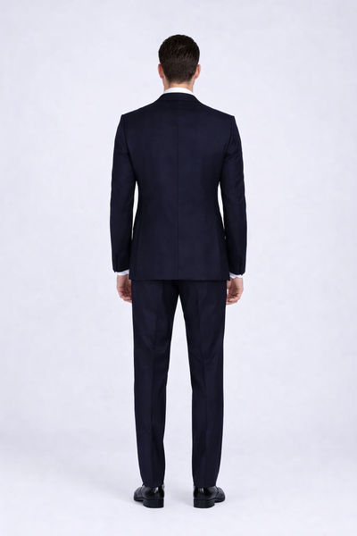 Bertolini Silk & Fabric Suit Black- High End Suits - High Quality Suits