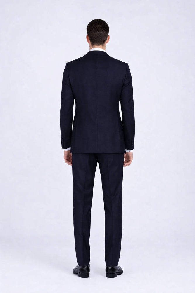Bertolini Silk & Fabric Suit Black- High End Suits - High Quality Suits