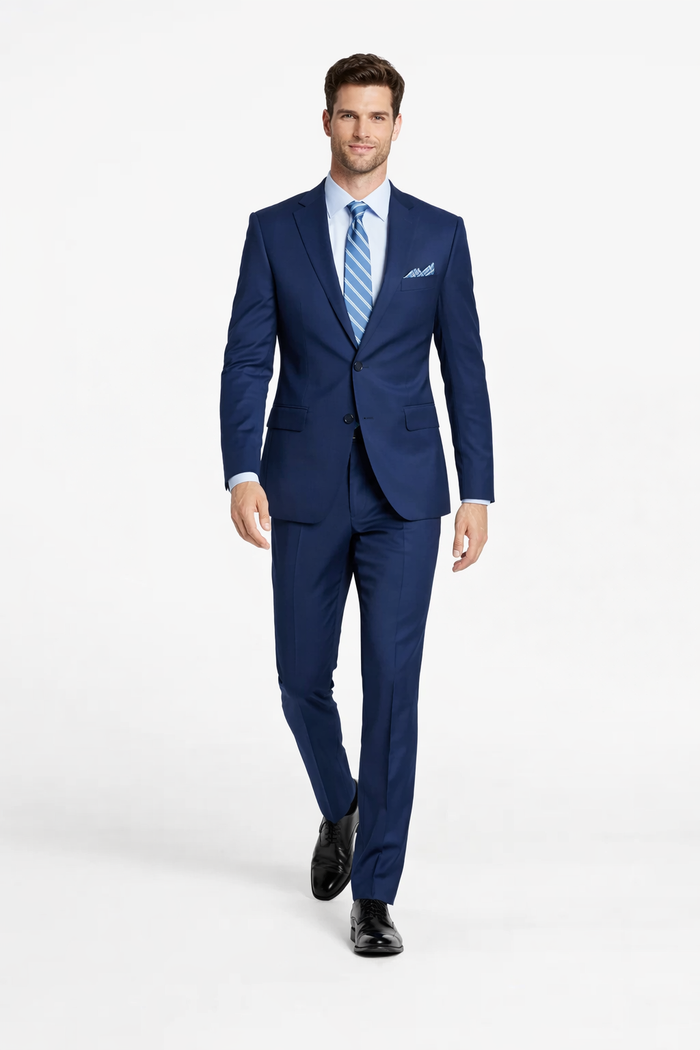 Bertolini Silk & Fabric Suit Black- High End Suits - High Quality Suits