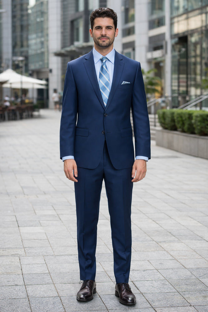 Bertolini Silk & Fabric Suit Black- High End Suits - High Quality Suits
