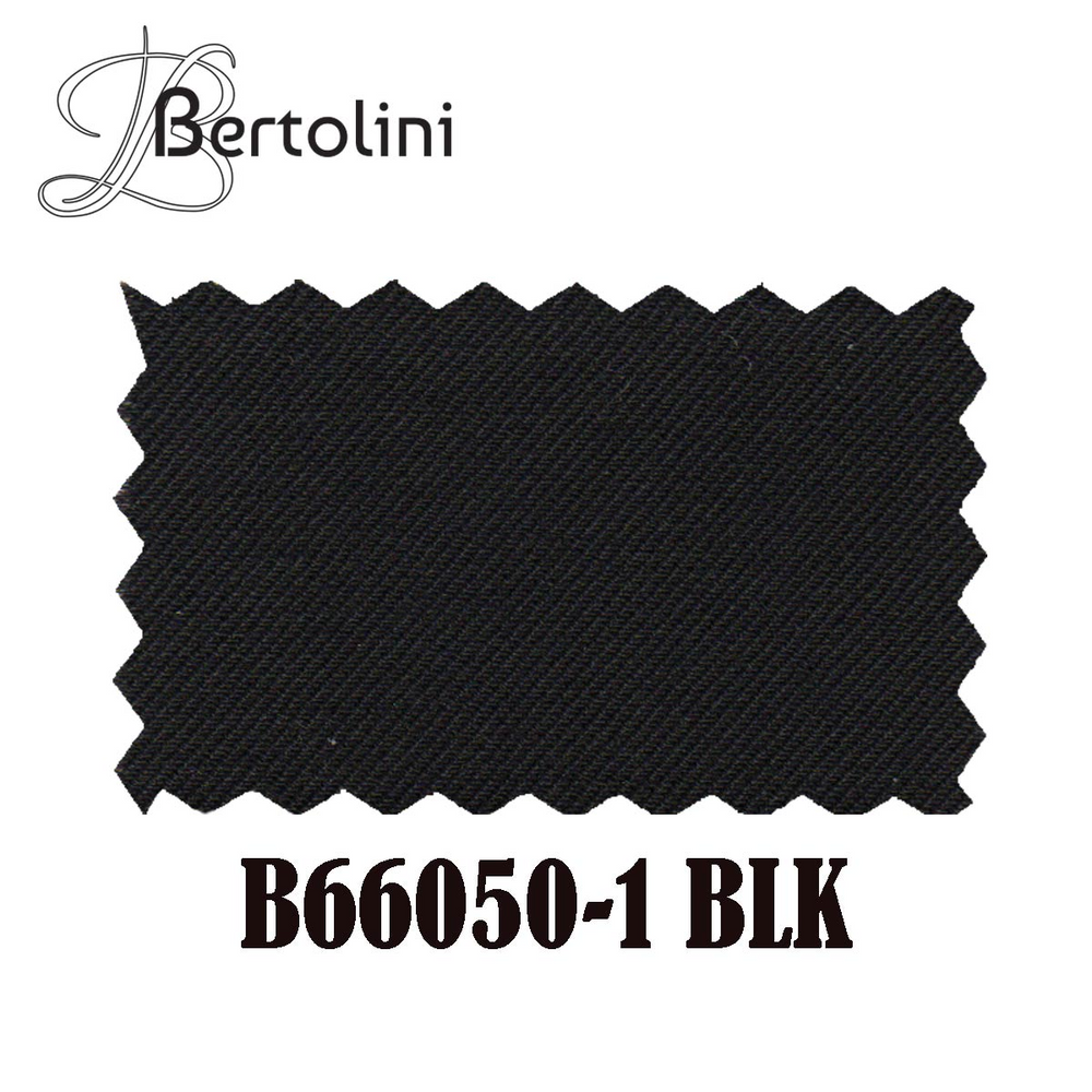 Bertolini 3Pc Wool & Silk Solid Black Suit