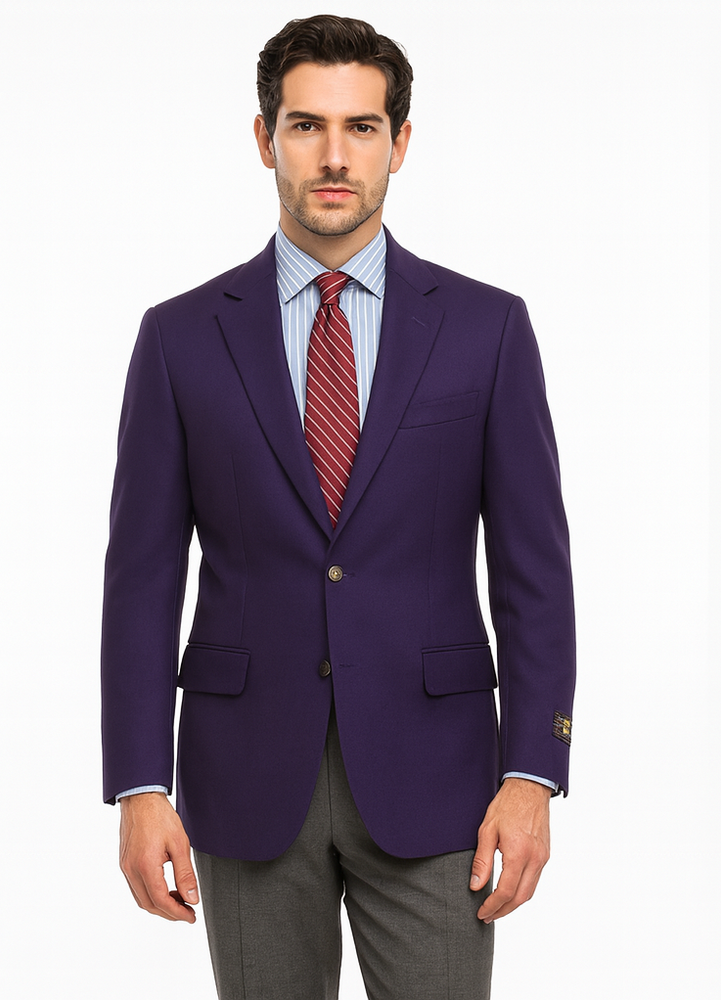 Big and Tall & Extra Long Sizes Men's Blazer With Brass Buttons
