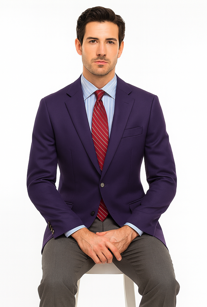 Big and Tall & Extra Long Sizes Men's Blazer With Brass Buttons