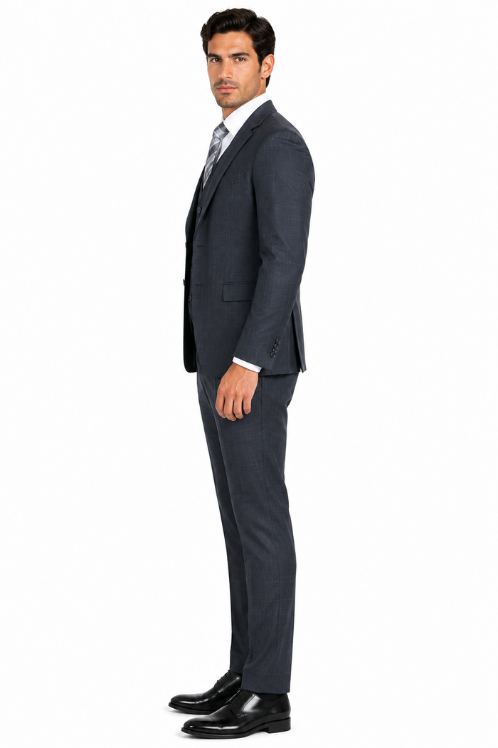 Big And Tall Solid Color Men's Plus Size Men's Suits For Big Guys