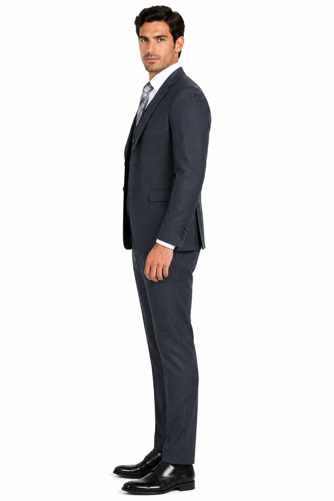 Big And Tall Solid Color Men's Plus Size Men's Suits For Big Guys