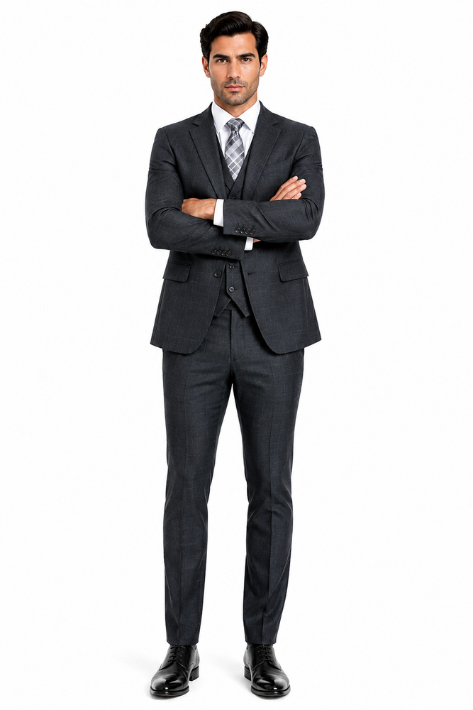 Big And Tall Solid Color Men's Plus Size Men's Suits For Big Guys