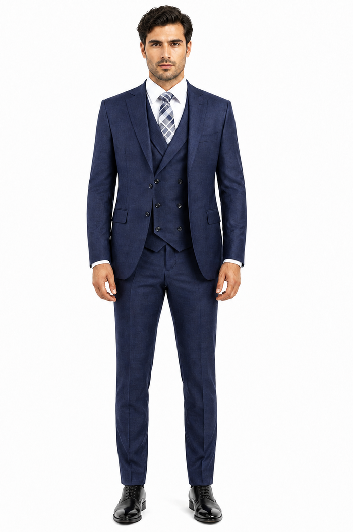 Big And Tall Solid Color Men's Plus Size Men's Suits For Big Guys