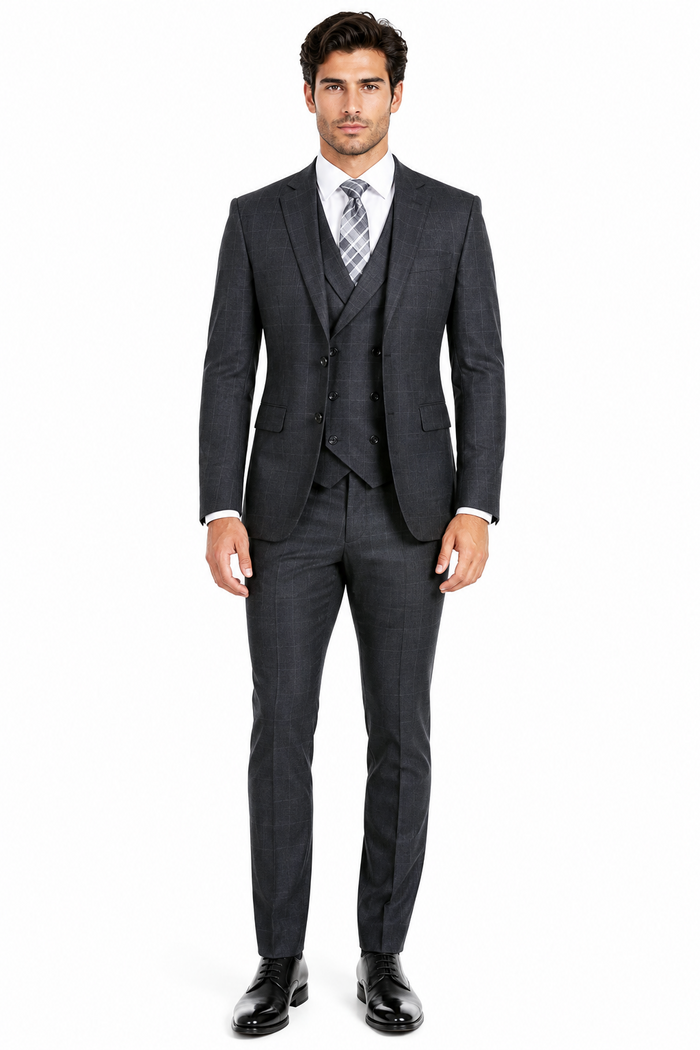 Big And Tall Solid Color Men's Plus Size Men's Suits For Big Guys