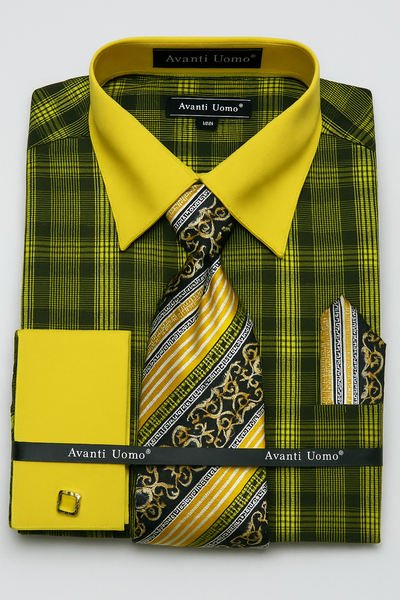 Black And Gold Dress Shirt