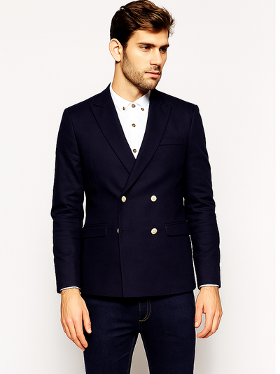 Black Blazer Blue Pants