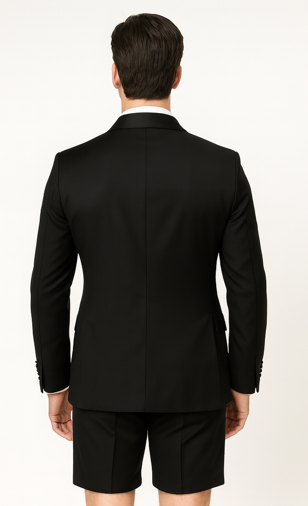 Black Tuxedo Shorts