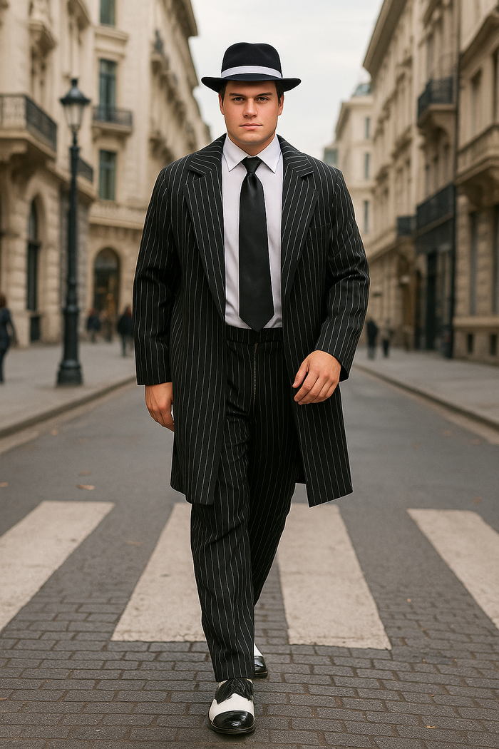 Zoot Suit Costume Black ~ White