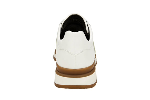 Belvedere Blake Lime/White Genuine Ostrich Leather Shoe