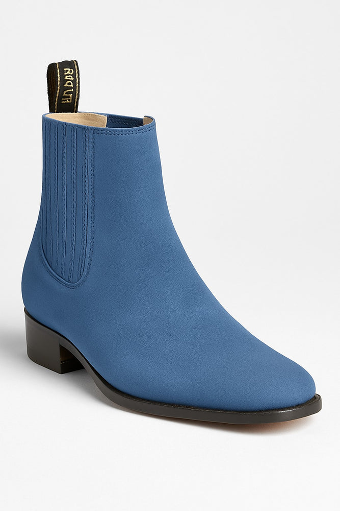 Blue Jean Los Altos Boots Men's Charro Botin Short Ankle Suede Boots