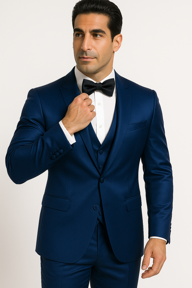 groomfit-Blue-satin-tuxedo-ensemble