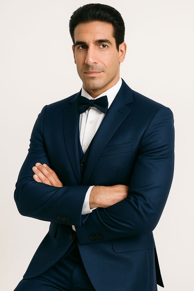 groomfit-Blue-satin-tuxedo-ensemble