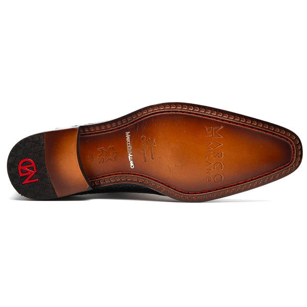Marco_Di_Milano Bono Black Leather Luxury Shoe