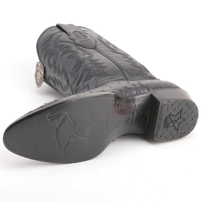Botas de Avestruz Original Punta Redonda LAB-650305