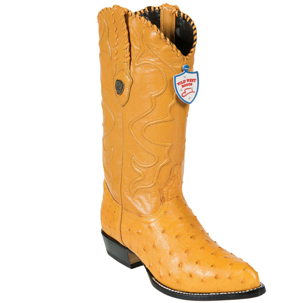 Botas de Avestruz Original Horma Puntal WW-29903 - Los Altos Boots