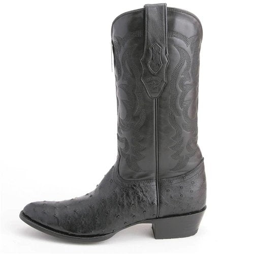 Botas de Avestruz Original Punta Redonda LAB-650305