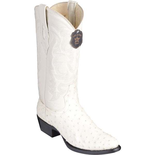 Botas de Avestruz Original Punta Redonda LAB-6503 - Los Altos Boots