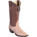 Botas de Avestruz Original Punta Redonda LAB-6503 - Los Altos Boots