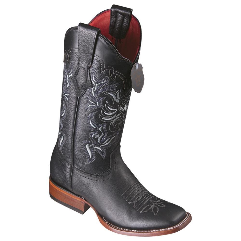 Botas de Cuero Vaqueras con Acabado Grisly main image 1