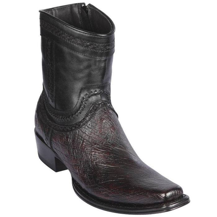Botines de Panza de Avestruz Original Punta Europea LAB-76B9718