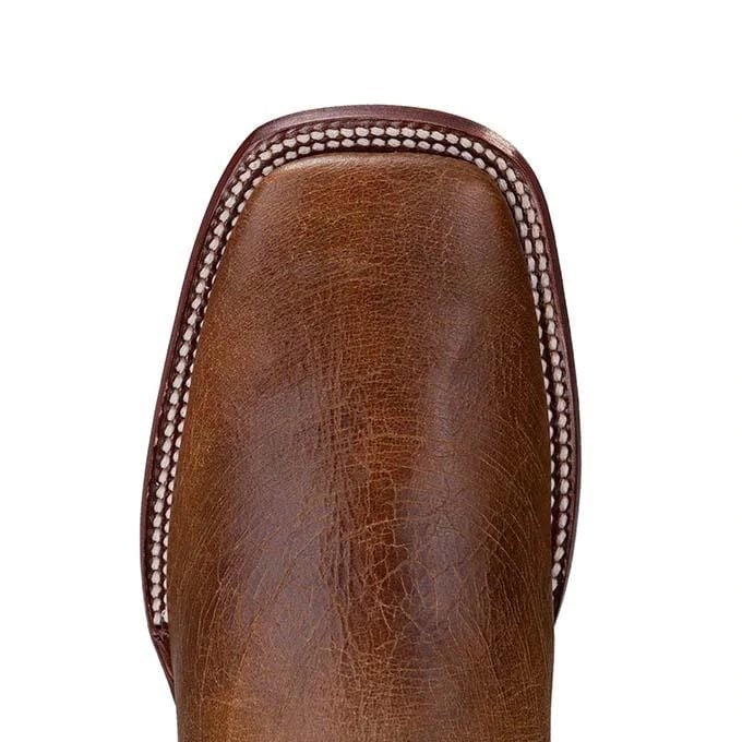 Botin Charro de Cuero Volcano Punta Cuadrada LAB-82B5235