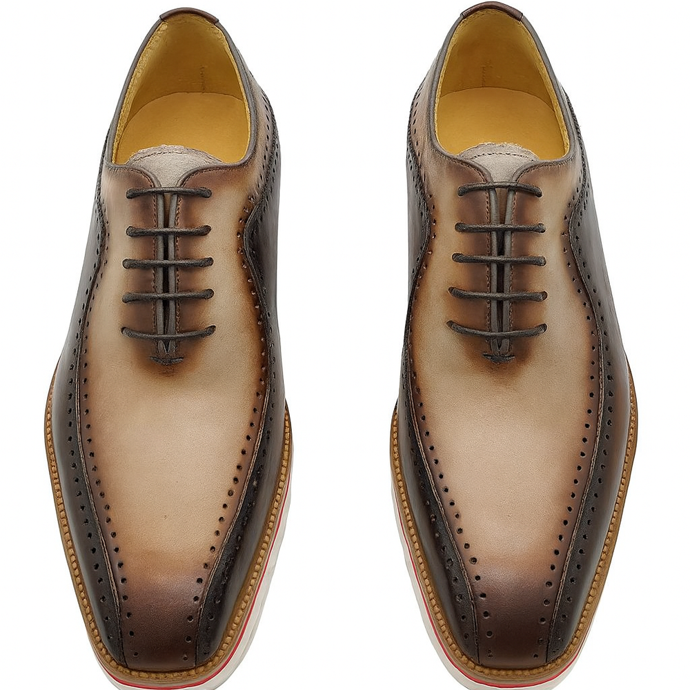 Stylish Two-Tone Brogue Oxford