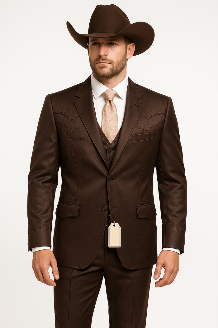 Traje Cafe Hombre - Traje Color Cafe