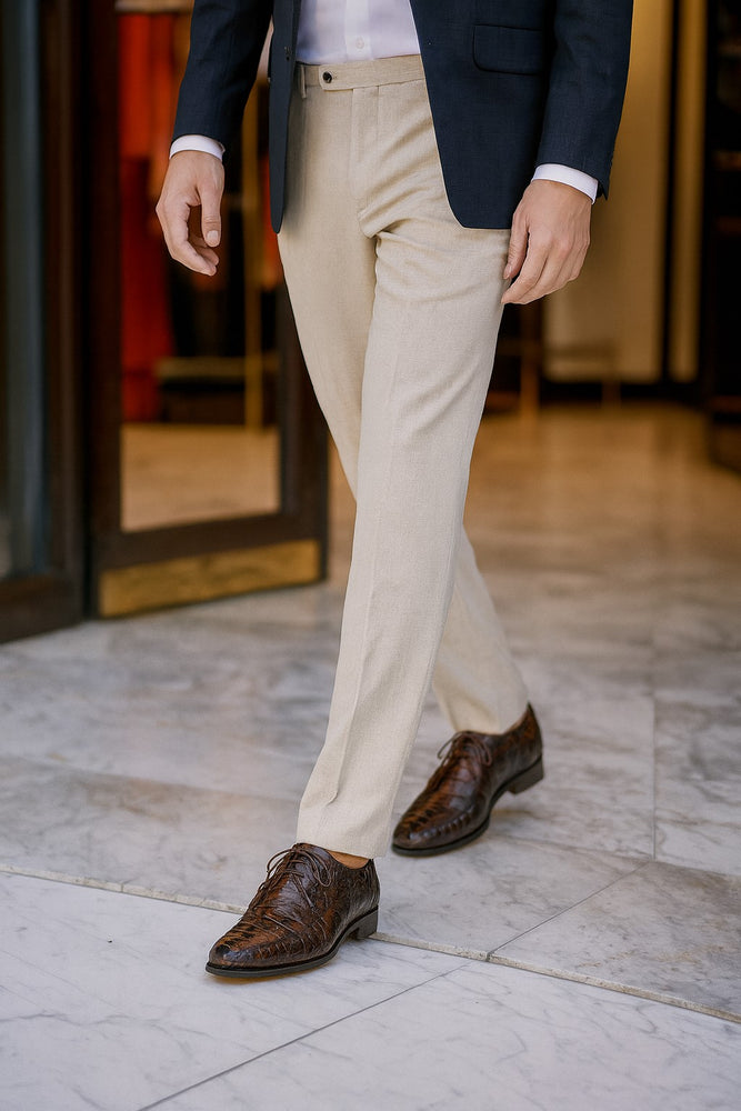 Marco Di Milano Cancun Brown Caiman Crocodile Derby