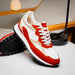 Zelli Bruno Goat Suede and Calfskin Trainer Sneaker in Rust & Taupe