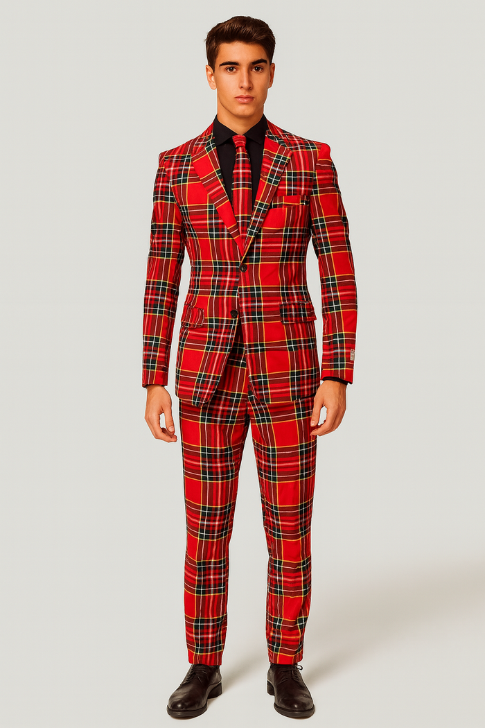 Plaid Christmas Suit